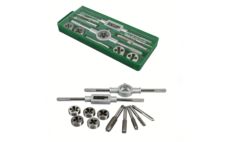 12pcs Dies and Taps Set Alloy Steel
